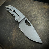 Standard Size Roosevelt - Stonewashed Smooth Scales, Dark Stonewashed S45VN Blade