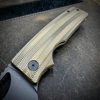 Roosevelt XL - Dark Stonewashed Vanax Blade, Zig Zag Milling