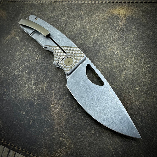 Standard Size Roosevelt - Vanax Blade, Crosshatch Milling