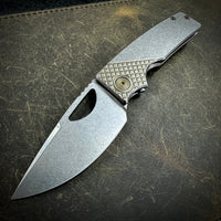 Standard Size Roosevelt - Vanax Blade, Crosshatch Milling