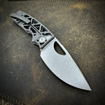 Standard Size Roosevelt - Skeleton Milled Scales, Vanax Blade