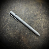 OZ "Little John" Titanium Pen, Gray Washed Smooth Body