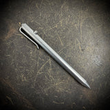 OZ "Little John" Titanium Pen, Stonewashed Smooth Body