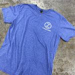 OZ Machine Company Short Sleeve T-Shirt, Heather Blue (Size Small Only)