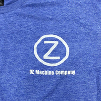 OZ Machine Company Short Sleeve T-Shirt, Heather Blue (Size Small Only)